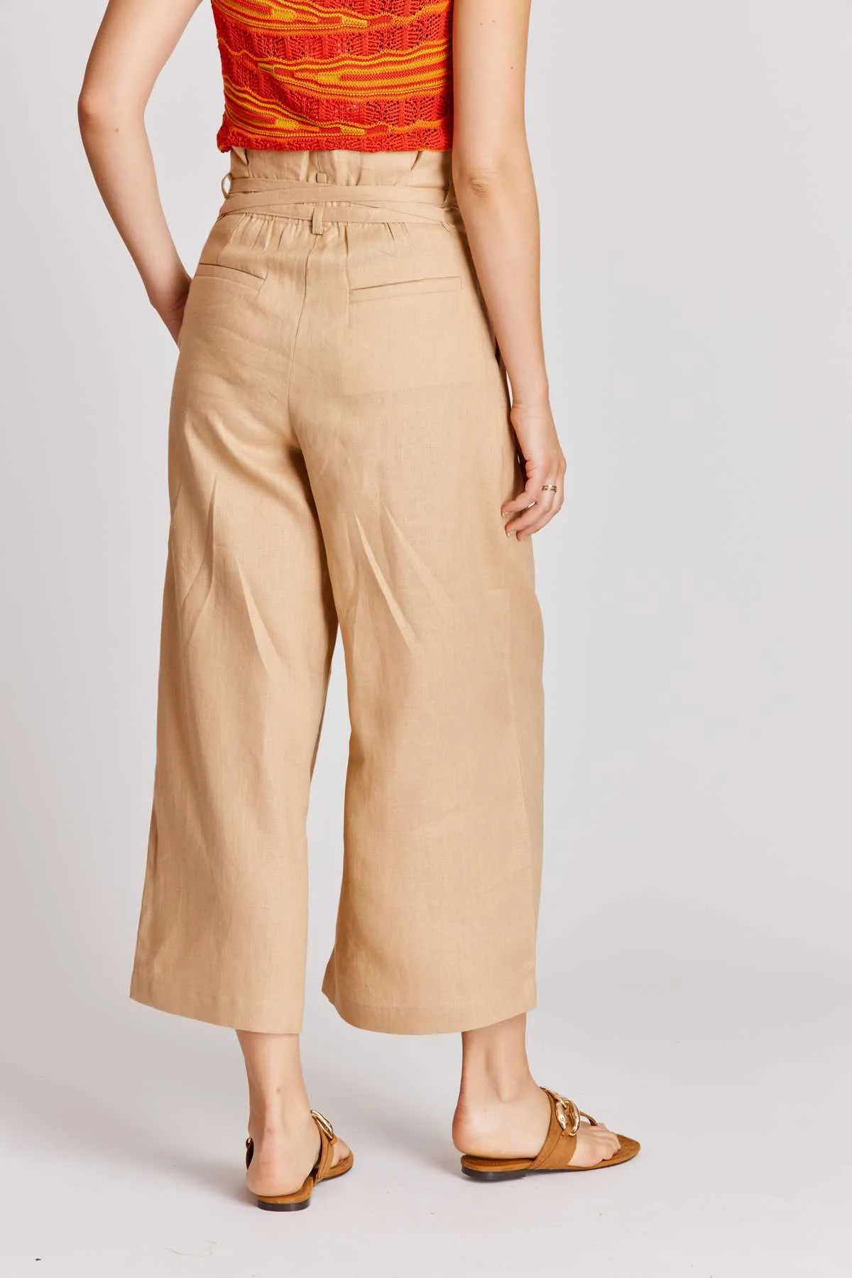 Malala Linen Pant -Black