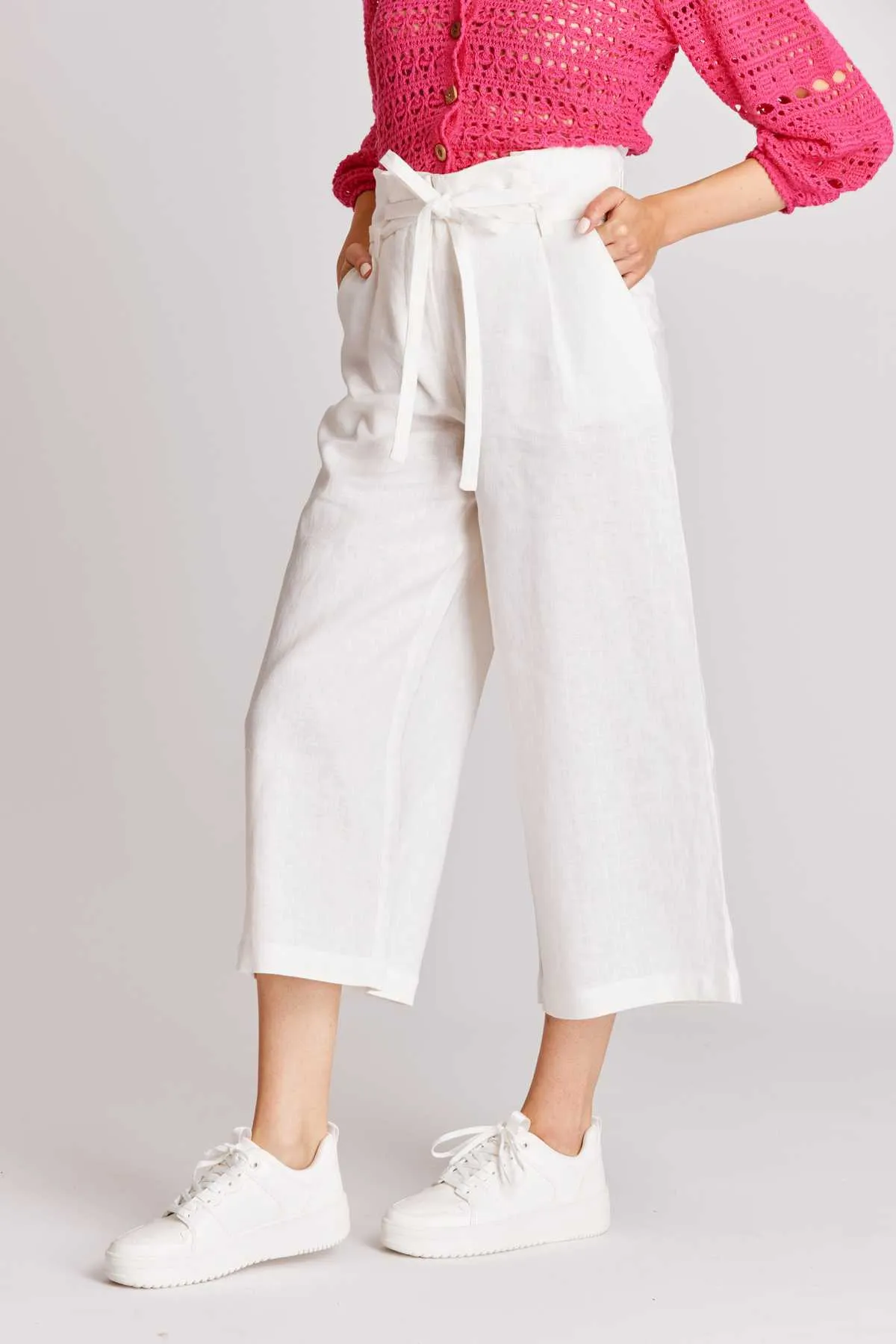 Malala Linen Pant -Black