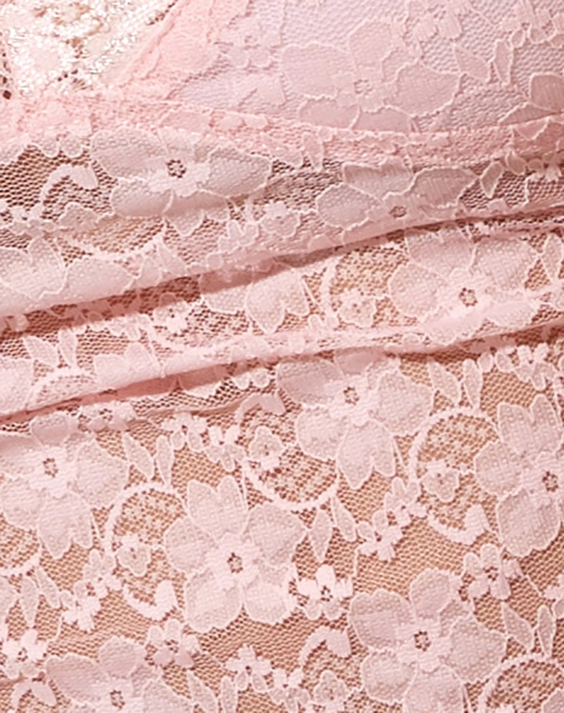 Mayrinda Crop Top in Lace Sweet Pink