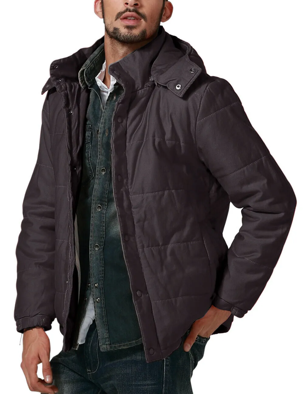 Men quilted jacket military coat windbreaker jacket lightweight small coat G1112