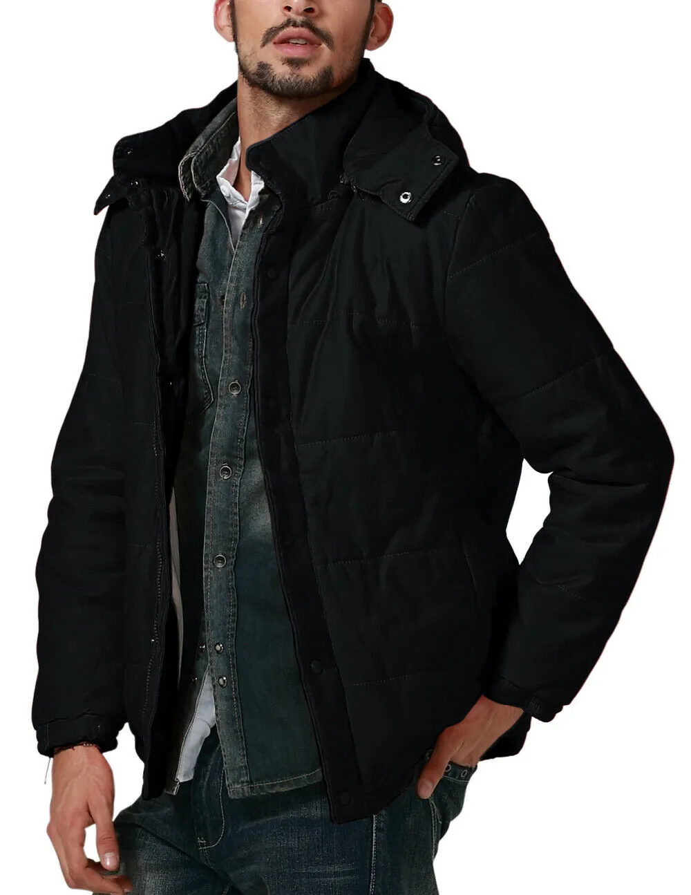 Men quilted jacket military coat windbreaker jacket lightweight small coat G1112