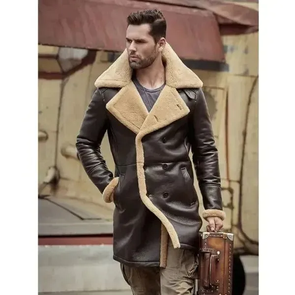 Men's B3 Shearling Lined Leather Aviator Coat