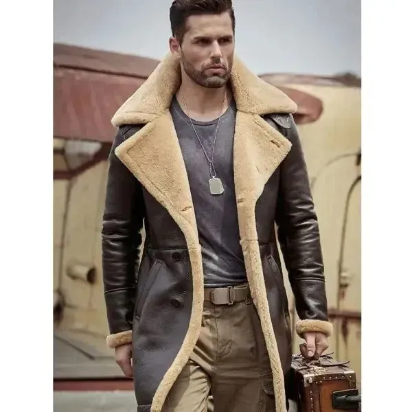 Men's B3 Shearling Lined Leather Aviator Coat