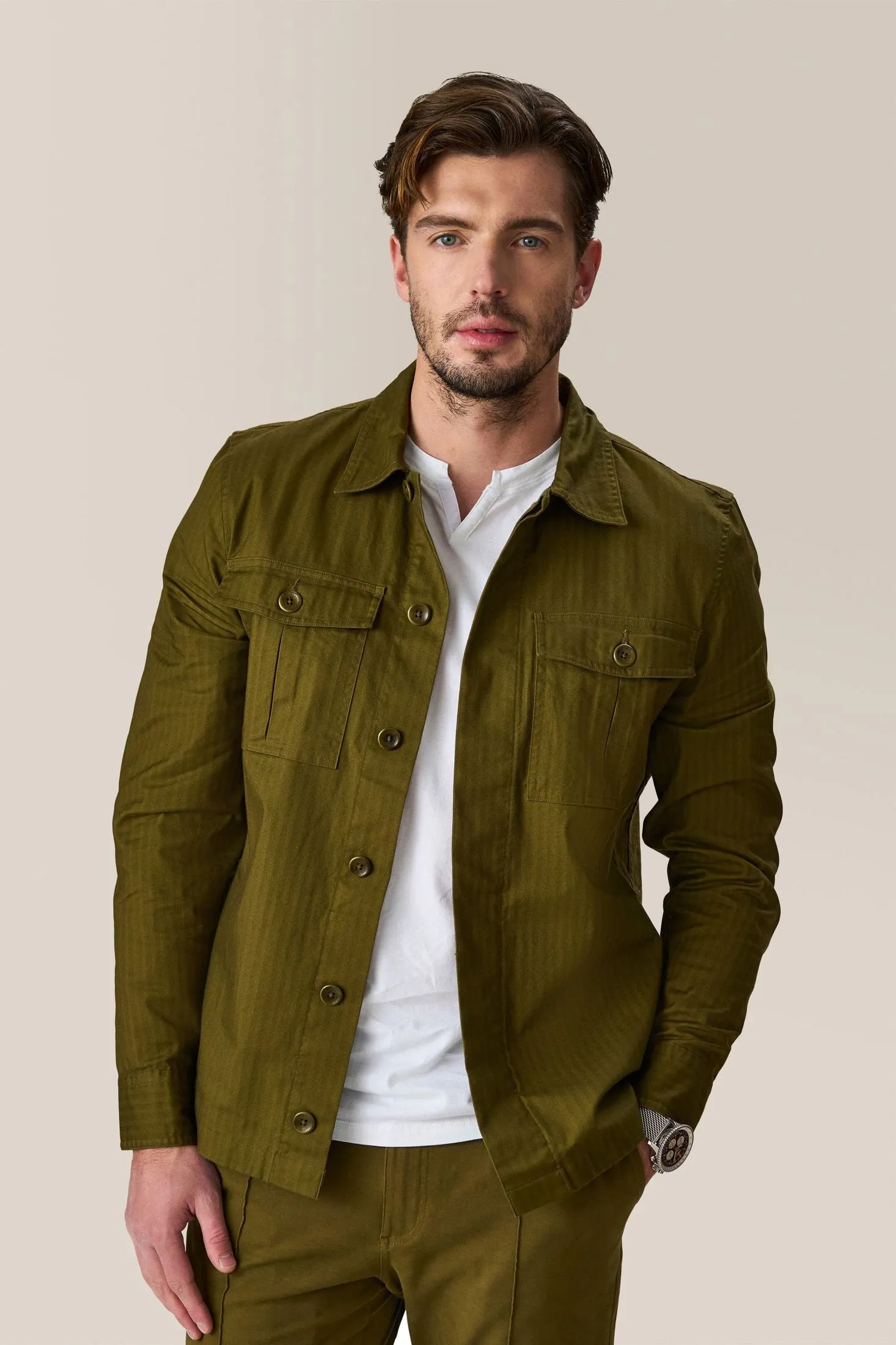 Military Jacket | Responsible Lite-Stretch Cotton