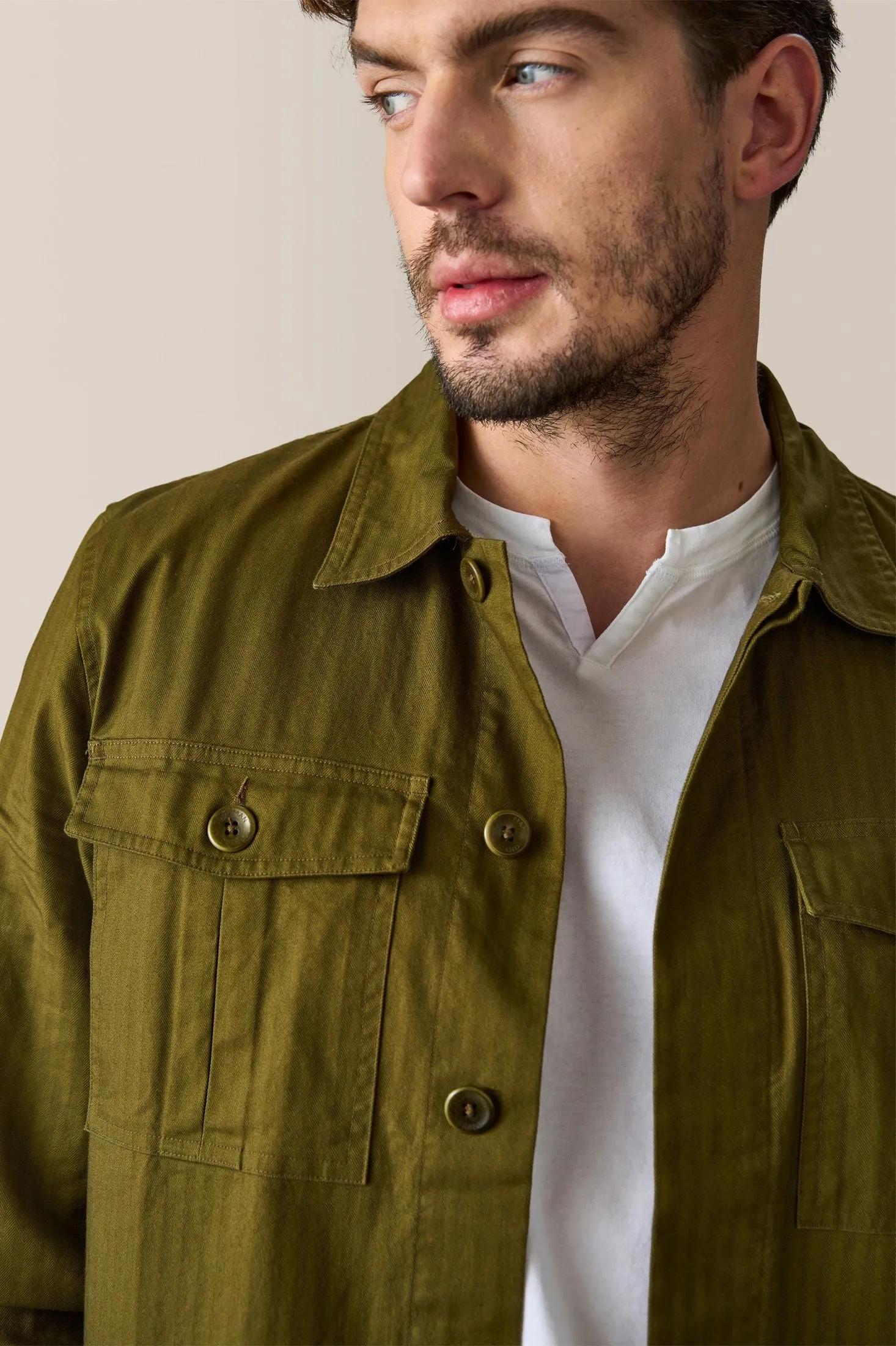 Military Jacket | Responsible Lite-Stretch Cotton