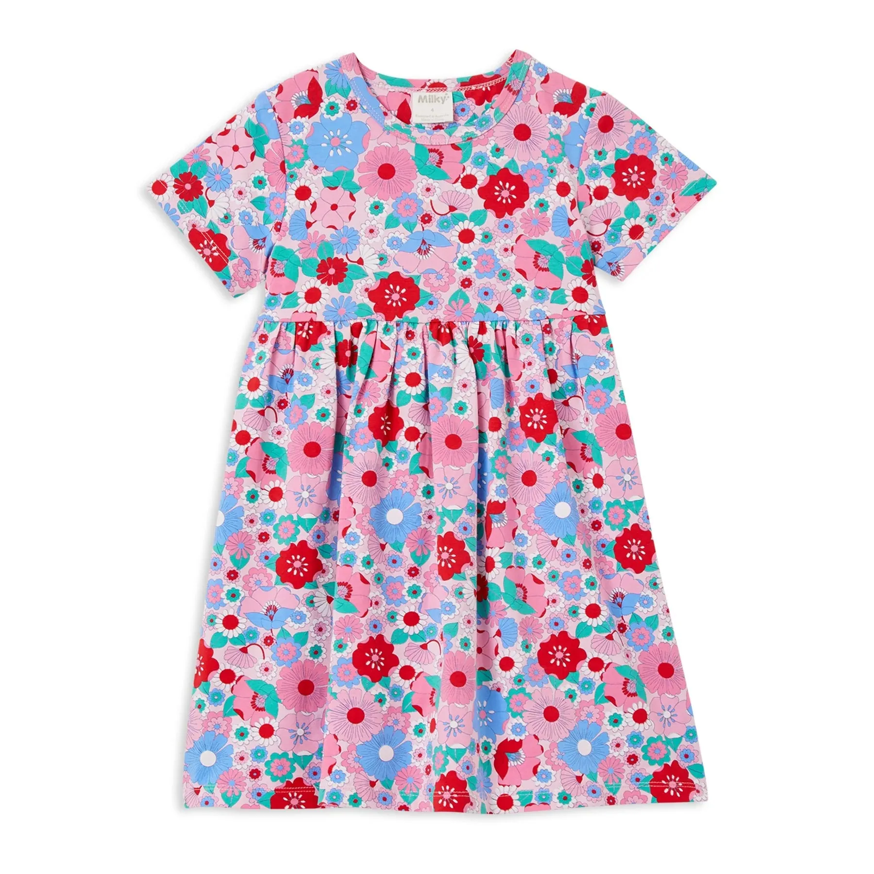 MILKY SUMMER BLOOMS DRESS