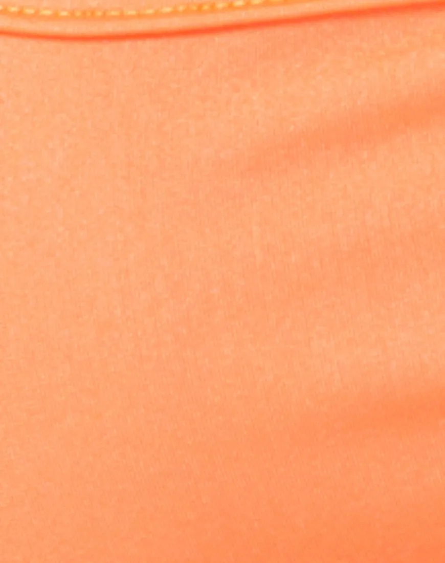 Misho Crop Top in Fluro Orange