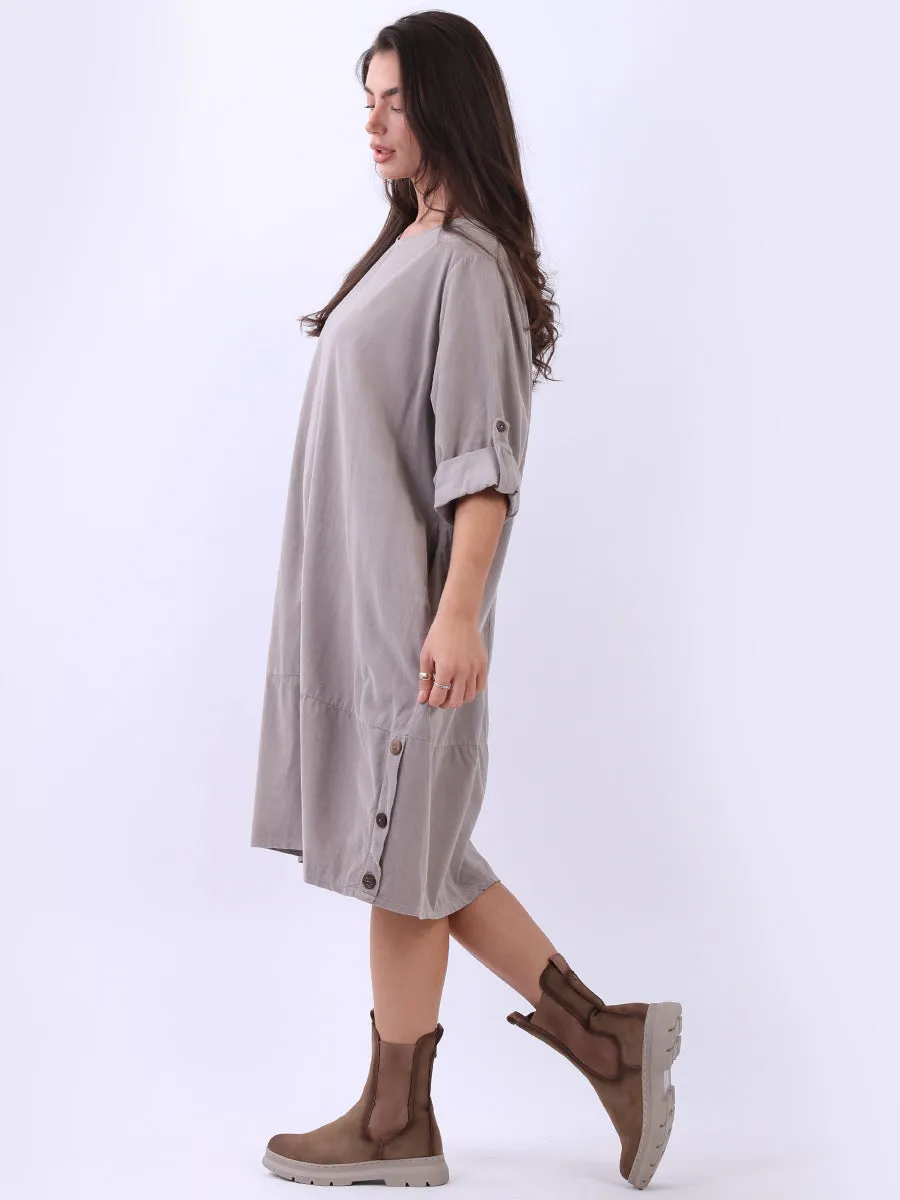 Mocha Jenson Corduroy Cocoon Dress