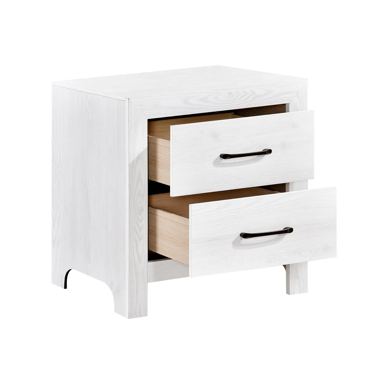 Modern Wood Nightstand with 3D Printed Veneer