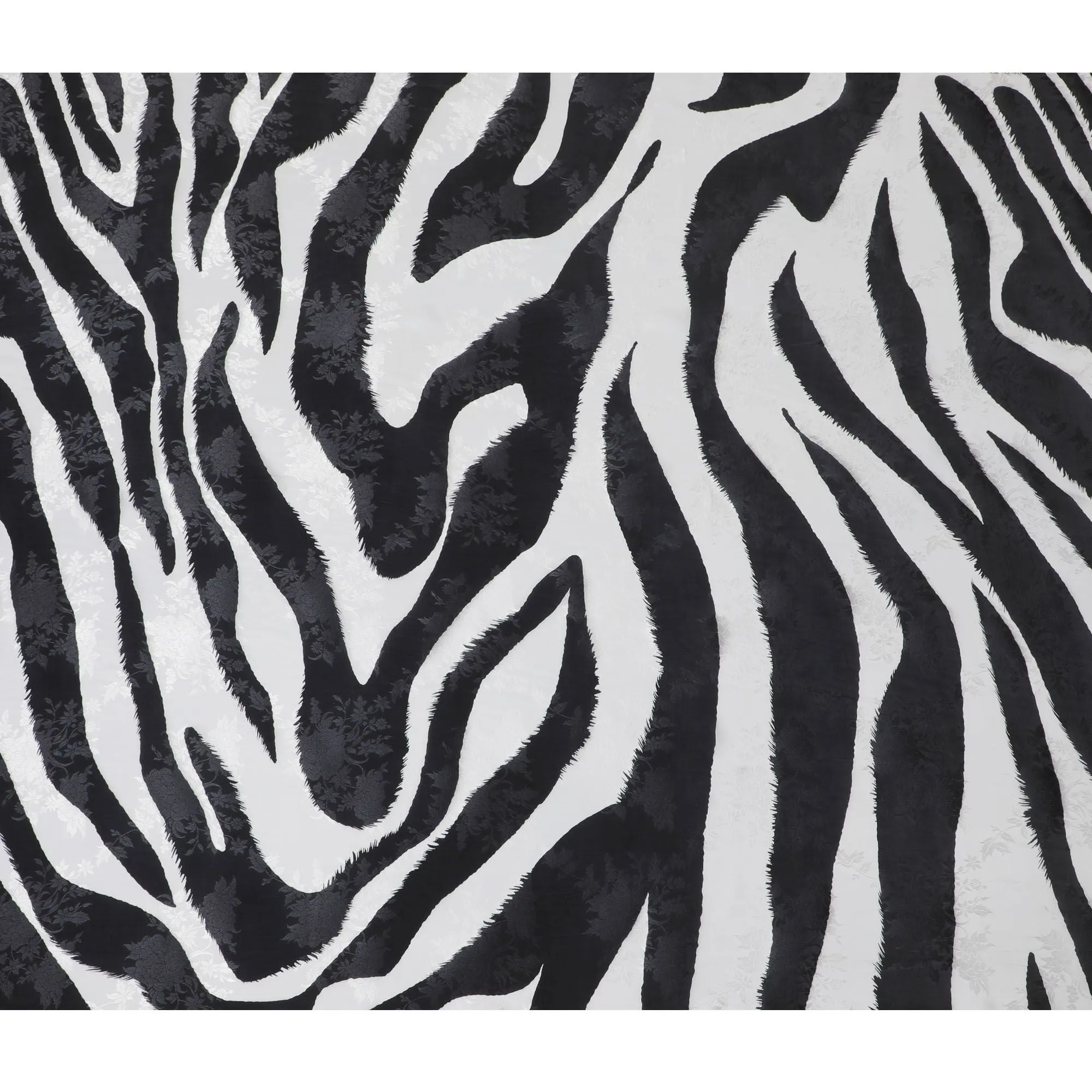 Monochrome Majesty Viscose Crepe Fabric with Abstract Stripes, 110cm Wide – Chic & Versatile-D18394