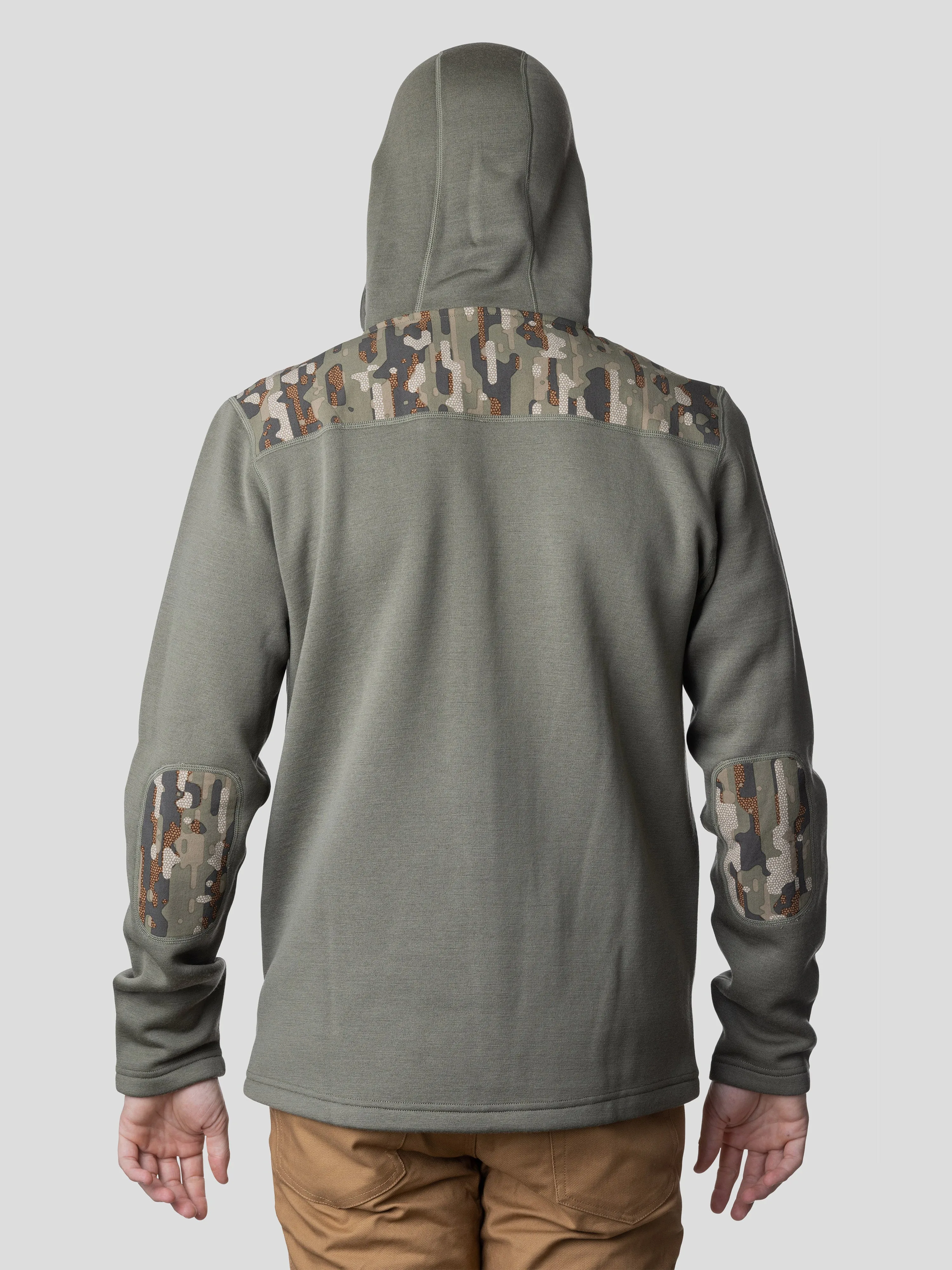 M's Barnburner Merino Hoodie Full Zip - Moss