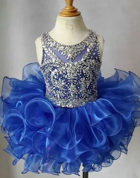 Newborn/Toddler/Infant/Little princess Glitz Naturals Cupcake Pageant Dress