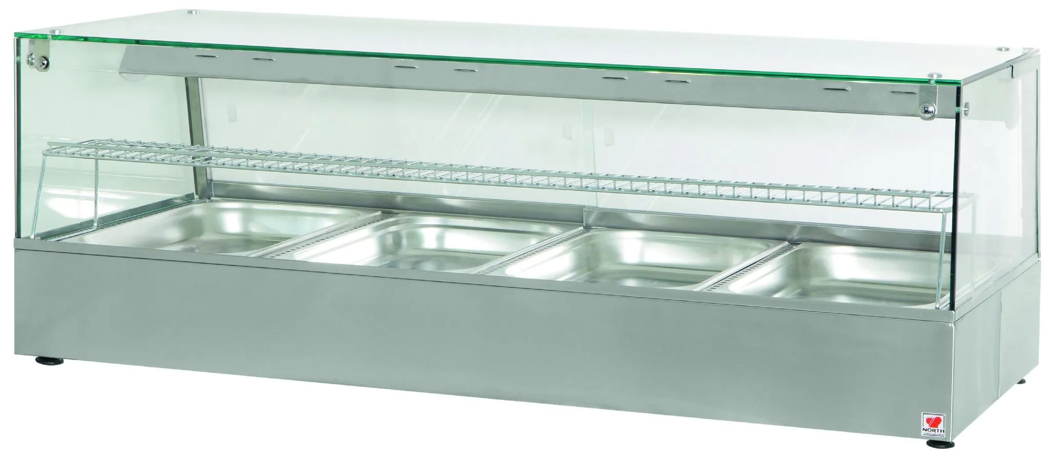 North HDW4 Convection Heated Display Counter With Humidity & Halogen Heat Lamps