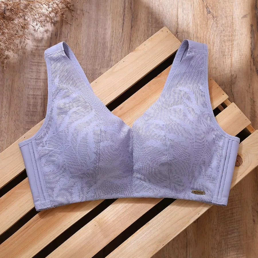 OCW Bra Wireless Cotton Vest Shape Lace Thin Cup Breathable Breast Support Spring Summer