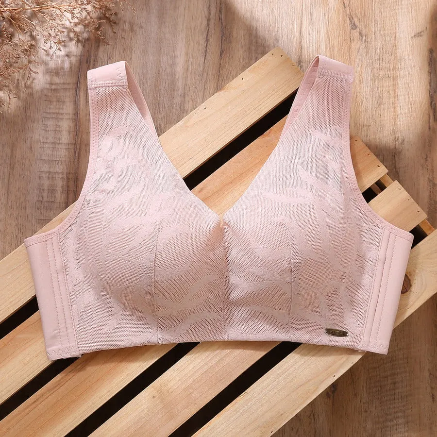 OCW Bra Wireless Cotton Vest Shape Lace Thin Cup Breathable Breast Support Spring Summer