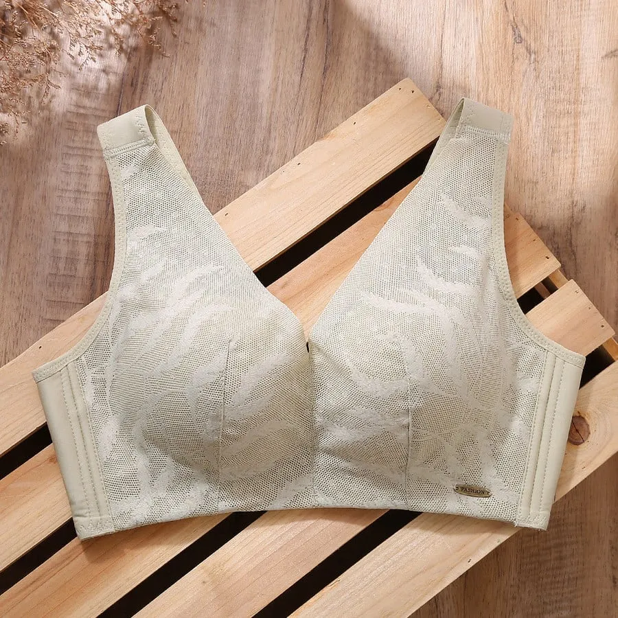 OCW Bra Wireless Cotton Vest Shape Lace Thin Cup Breathable Breast Support Spring Summer