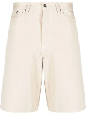 Off White Shorts Beige