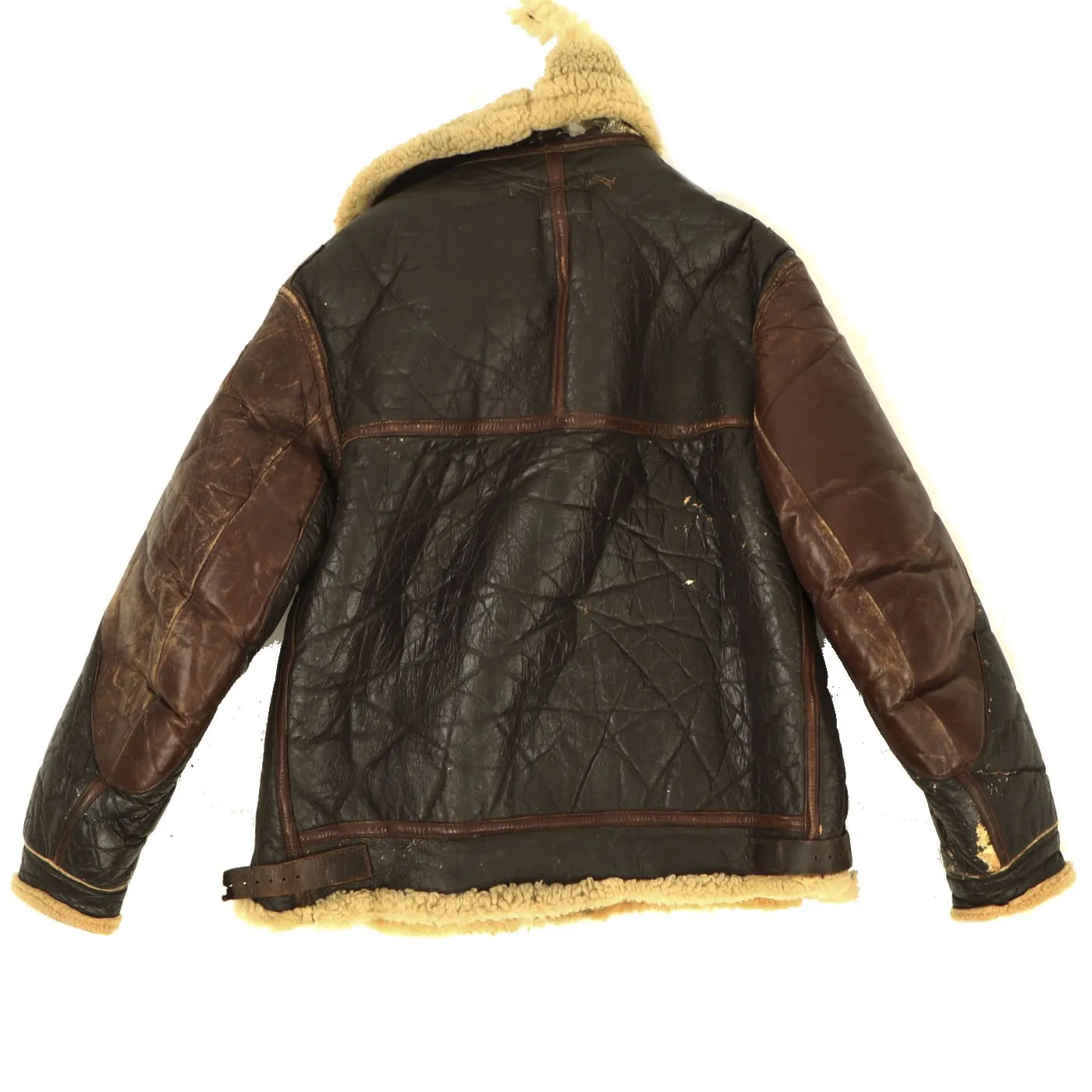 Original U.S. WWII 760th Tank Battalion Officer B-3 Sheepskin Jacket, Ike Jacket and Class A Service Coat