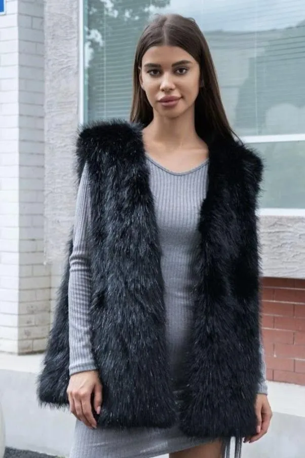 P6158 Terrian Faux Fur Vest