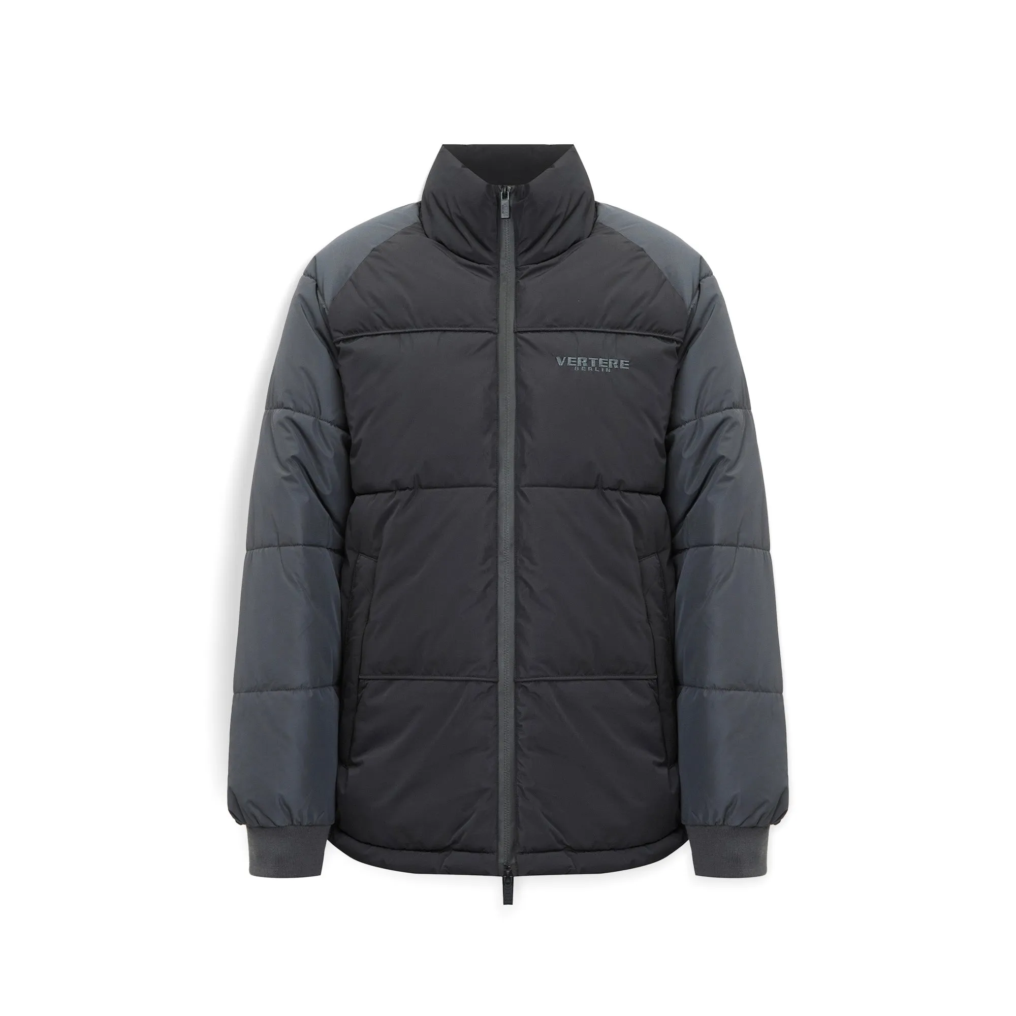 PATCHES PUFFER JACKET - BLACK