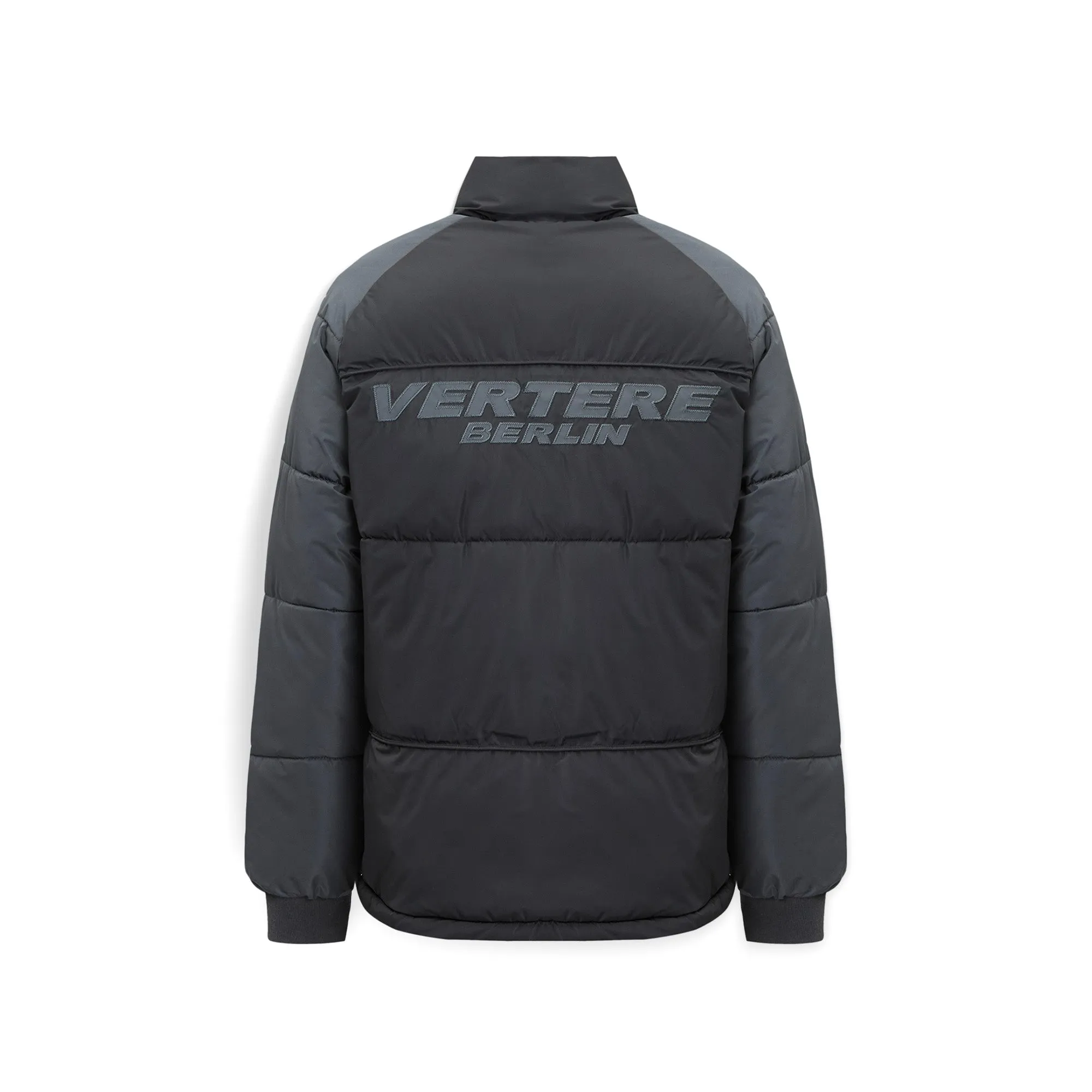 PATCHES PUFFER JACKET - BLACK