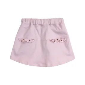 Pink Canvas Shorts w/ Front Wrap