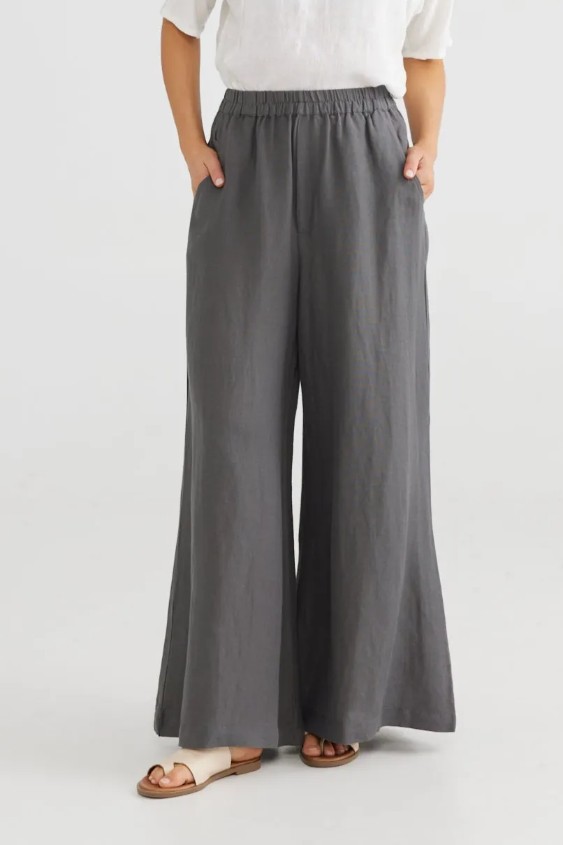 Positano Pants in Charcoal