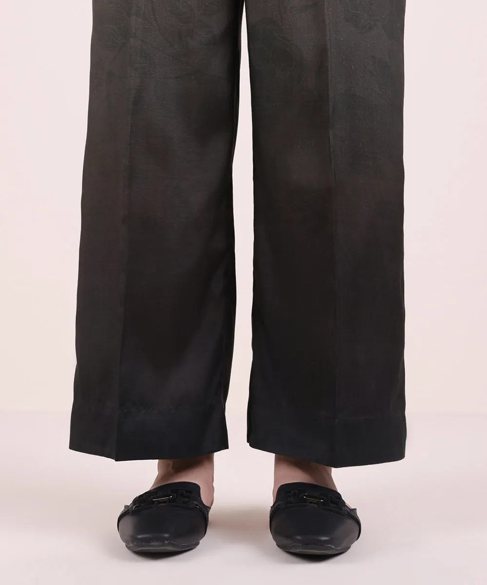 Printed Raw Silk Culottes