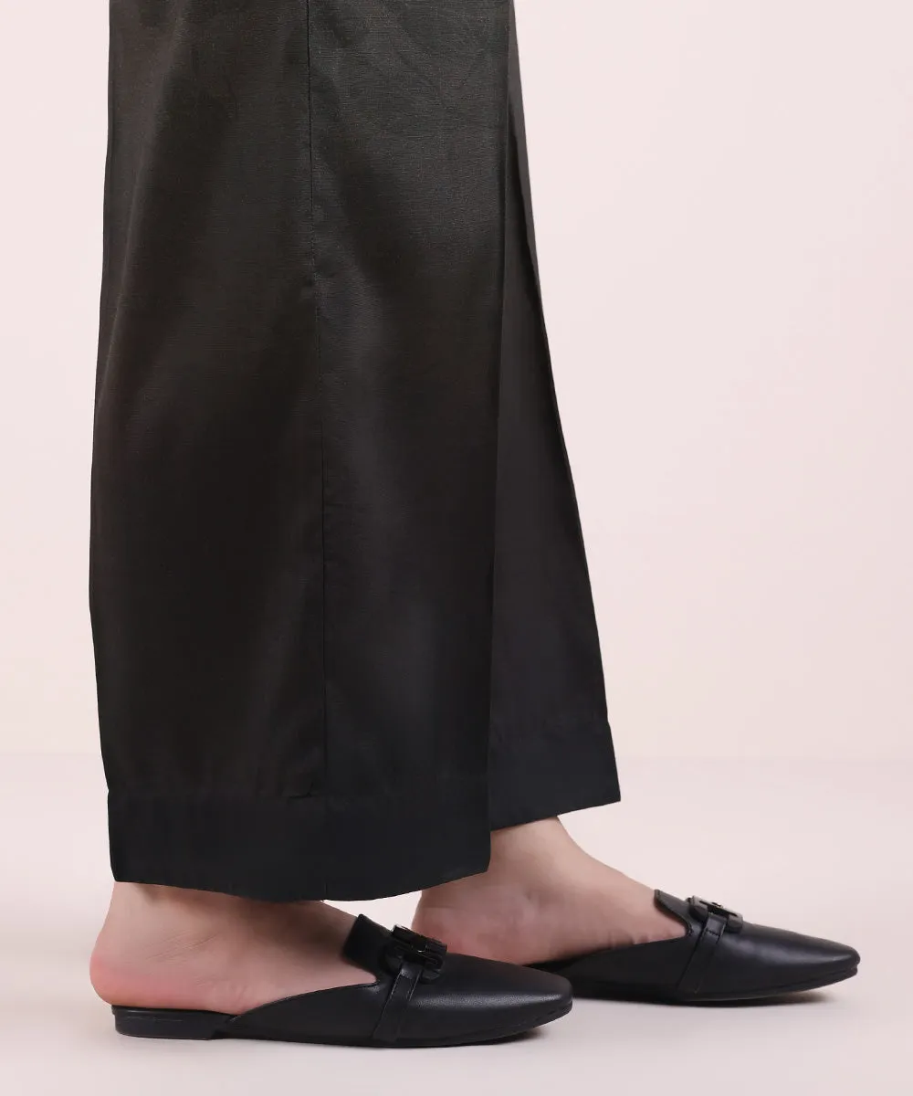 Printed Raw Silk Culottes