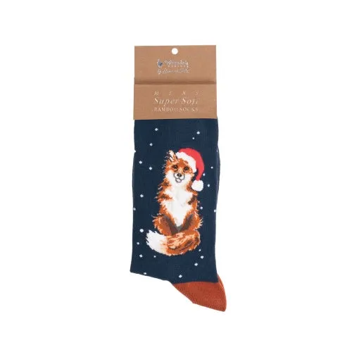 "Festive Fox" - Men's Wrendale Christmas Socks