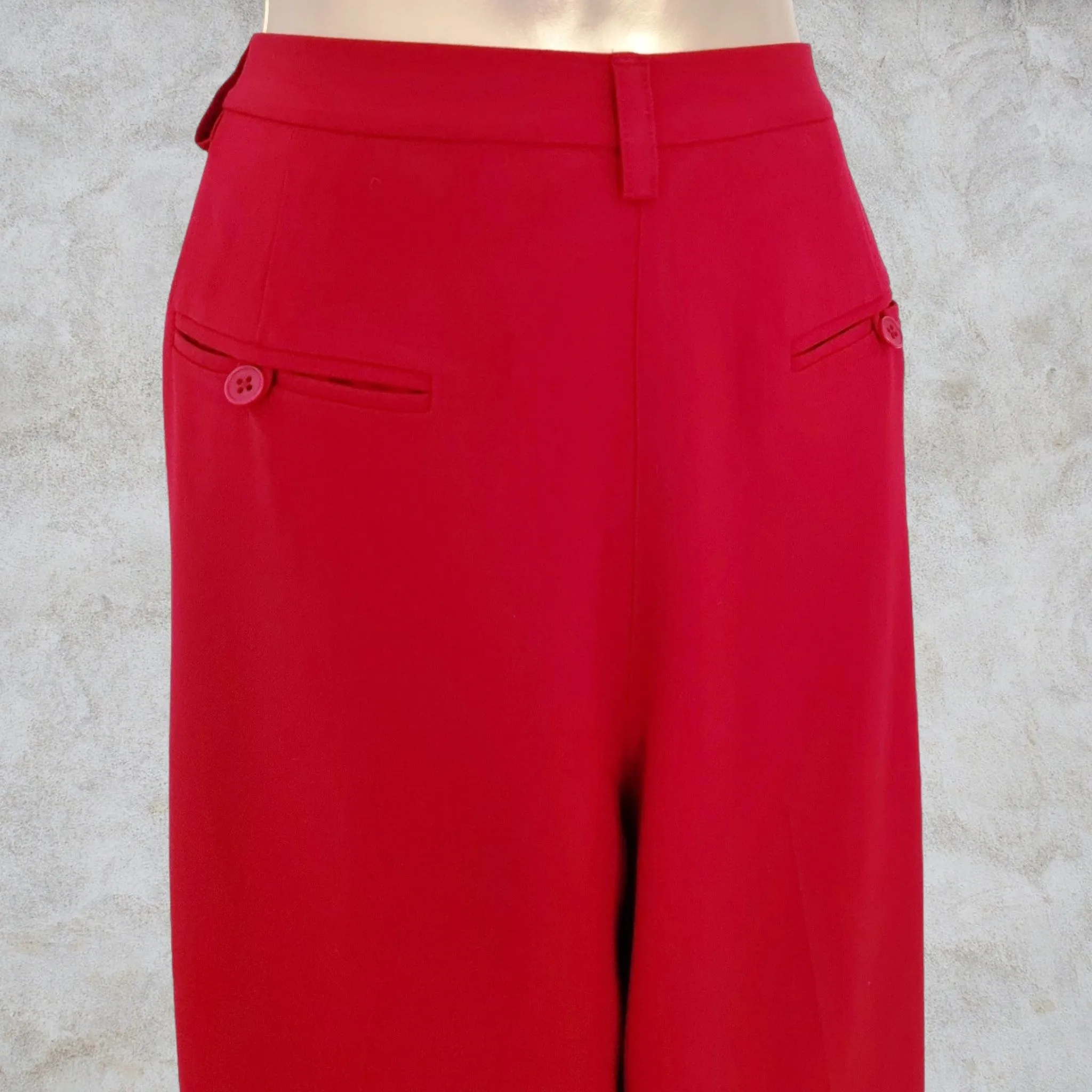 Ralph Lauren Red Vintage Trousers UK 12 US 8 EU 40