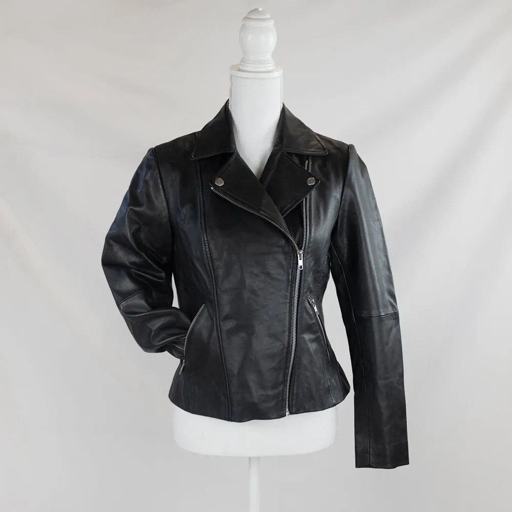 (Real Leather) Custom Mrs Surname Leather Jacket