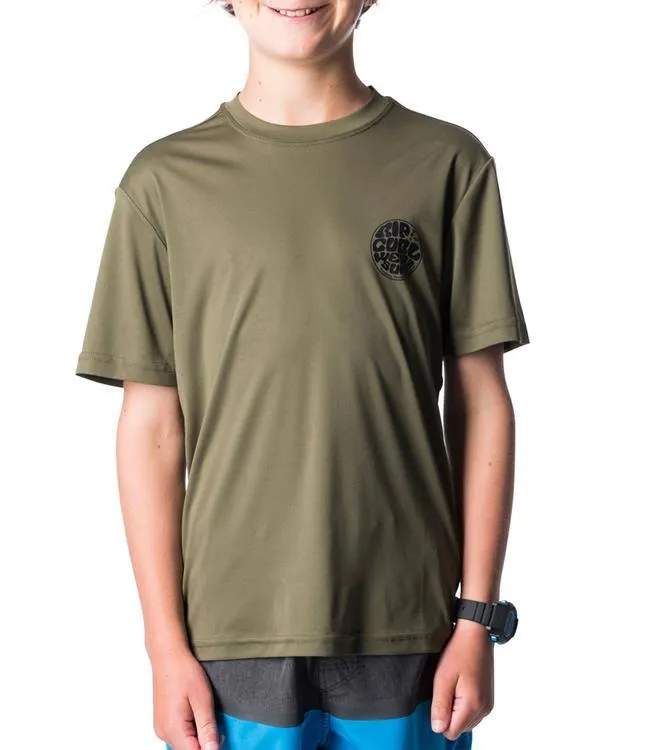 Ripcurl Search Surflite Short Sleeve UV Tee (2019) - Military Green