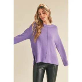 Round Neck Basic Sweater Top