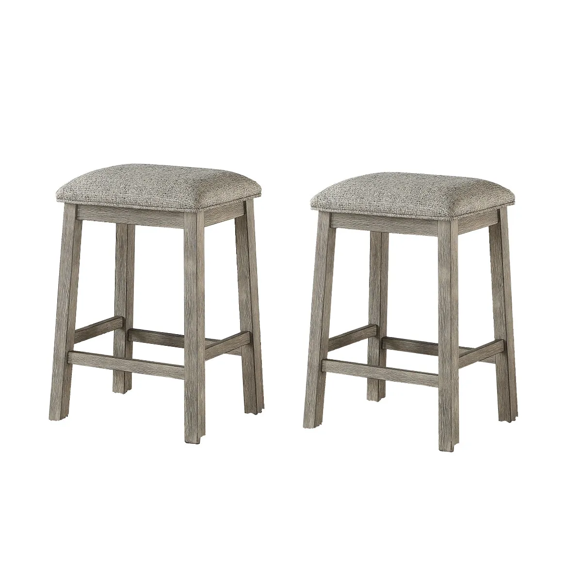 Rustic Industrial Counter Stool - Set of 2