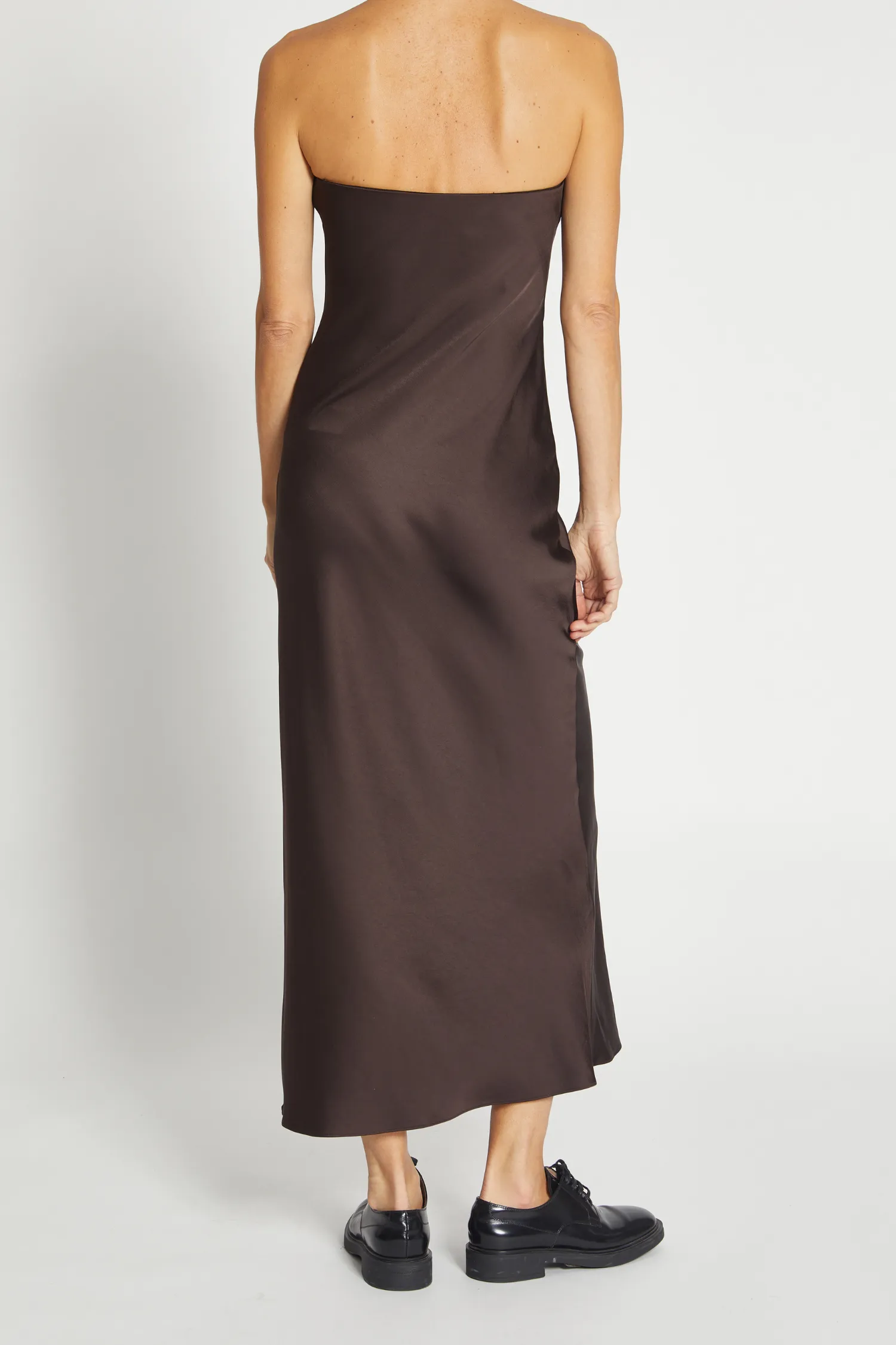 Saint Art New York - Chase Strapless Dress in Chestnut