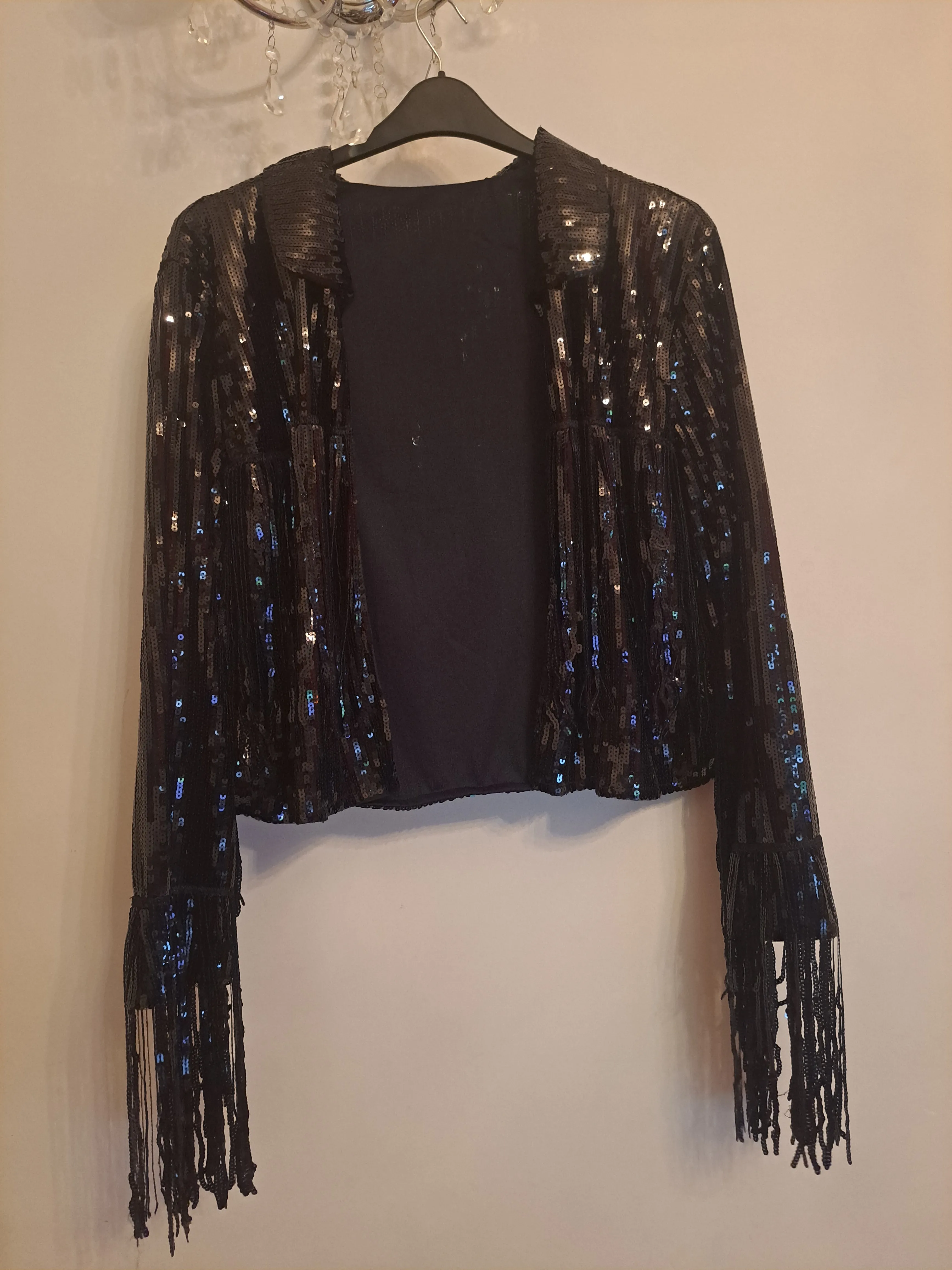 Sequin Fringed Jacket