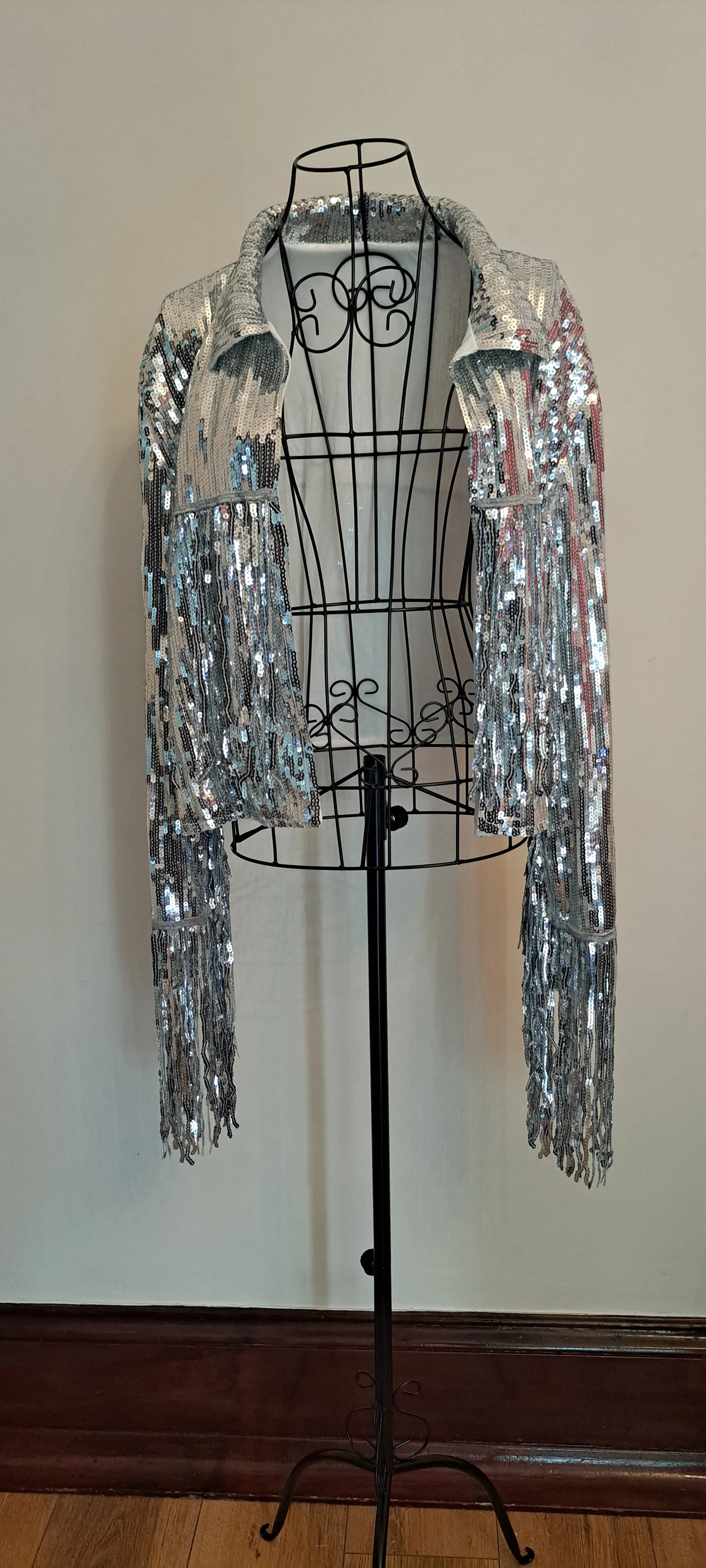 Sequin Fringed Jacket