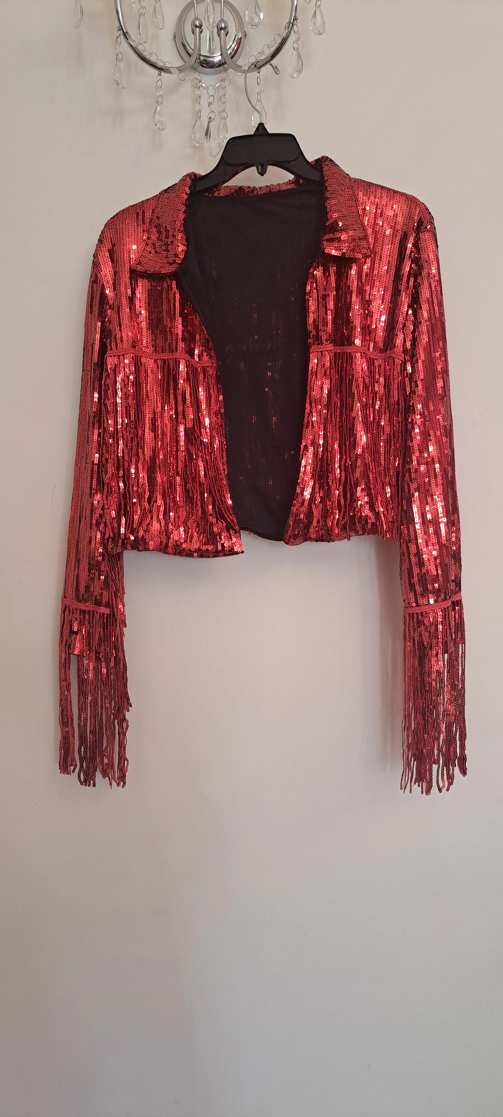 Sequin Fringed Jacket