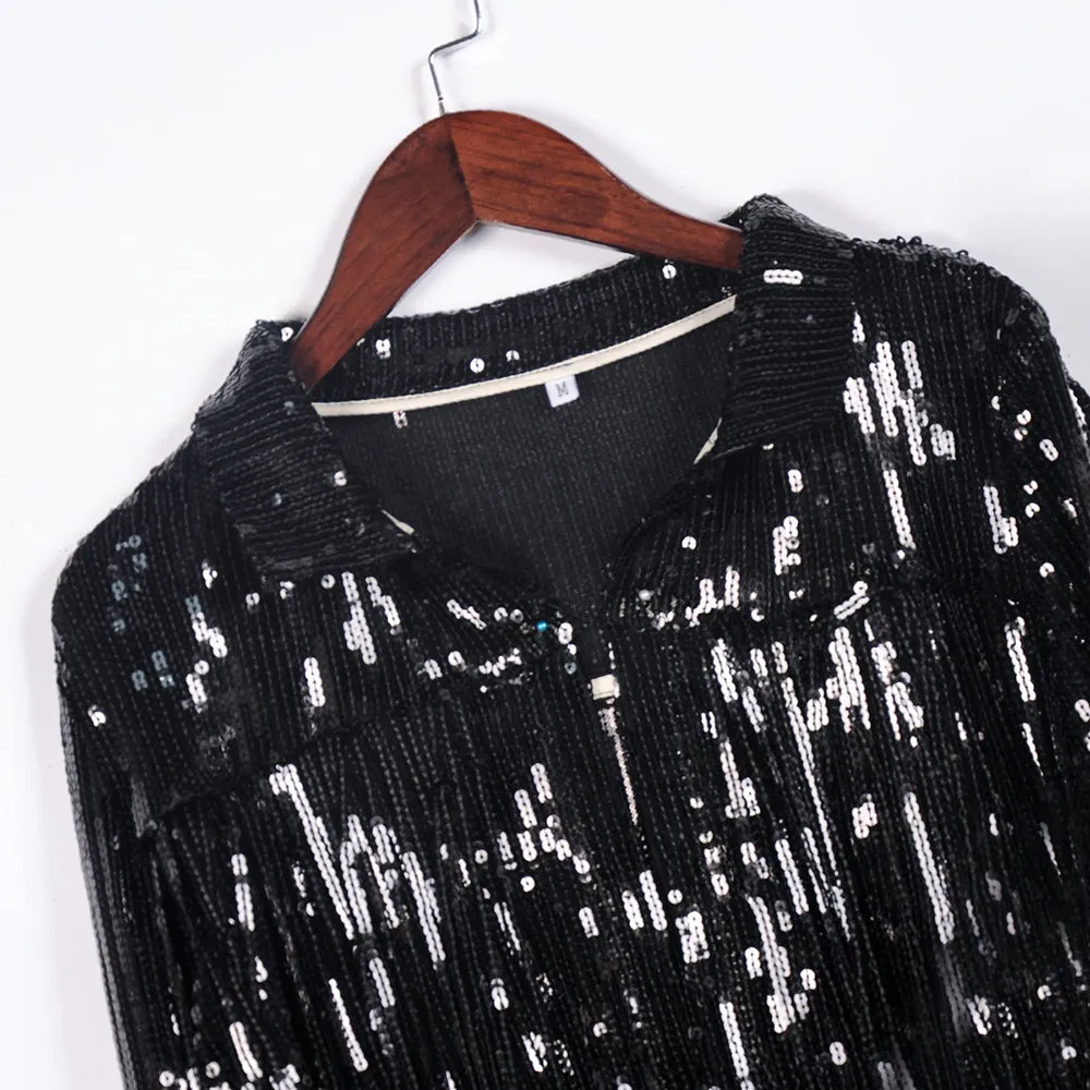 Sequin Fringed Jacket