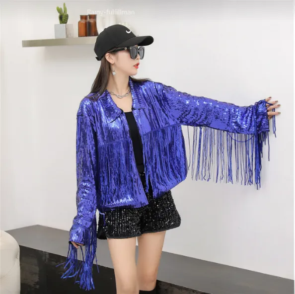 Sequin Fringed Jacket