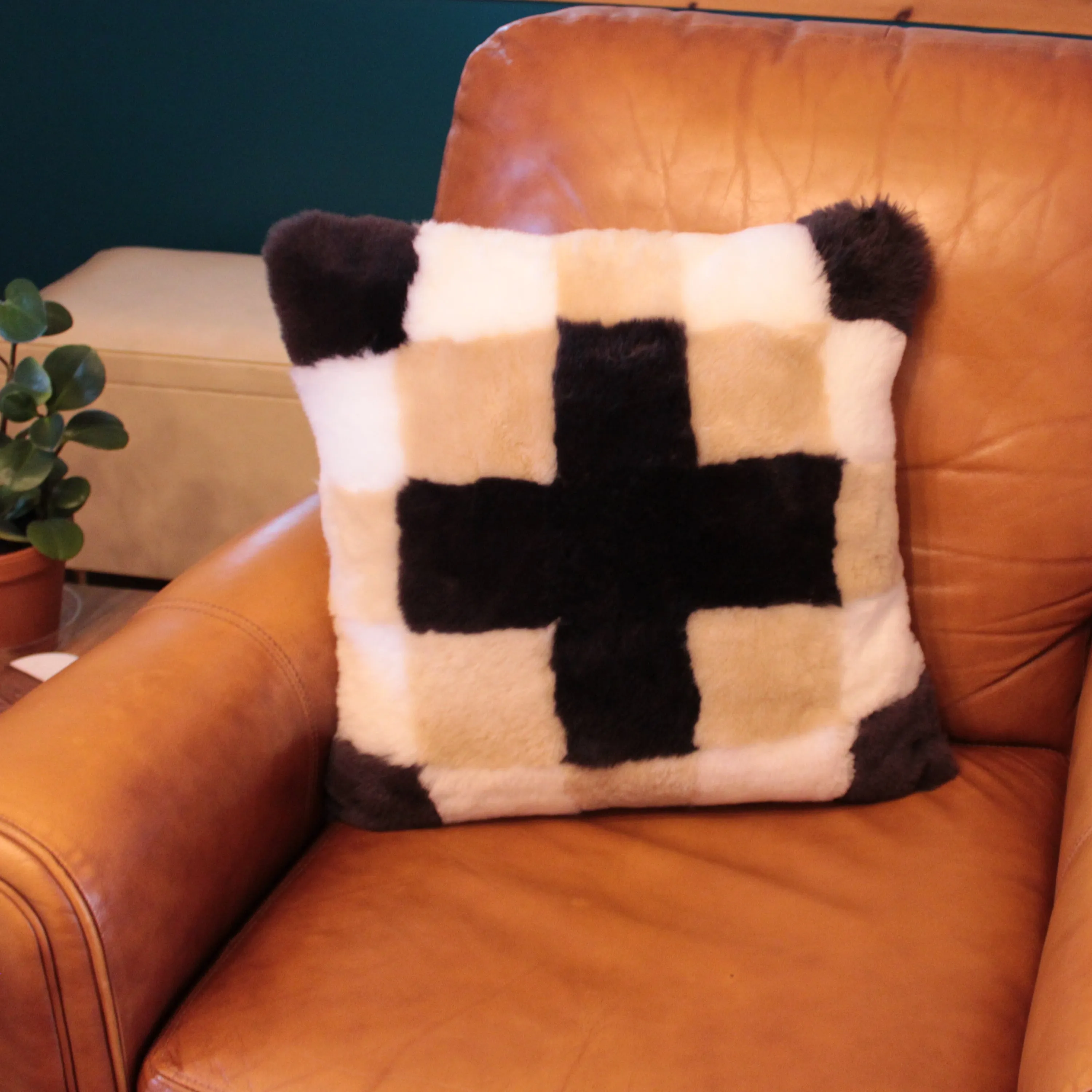 Sheepskin Cushion Cover