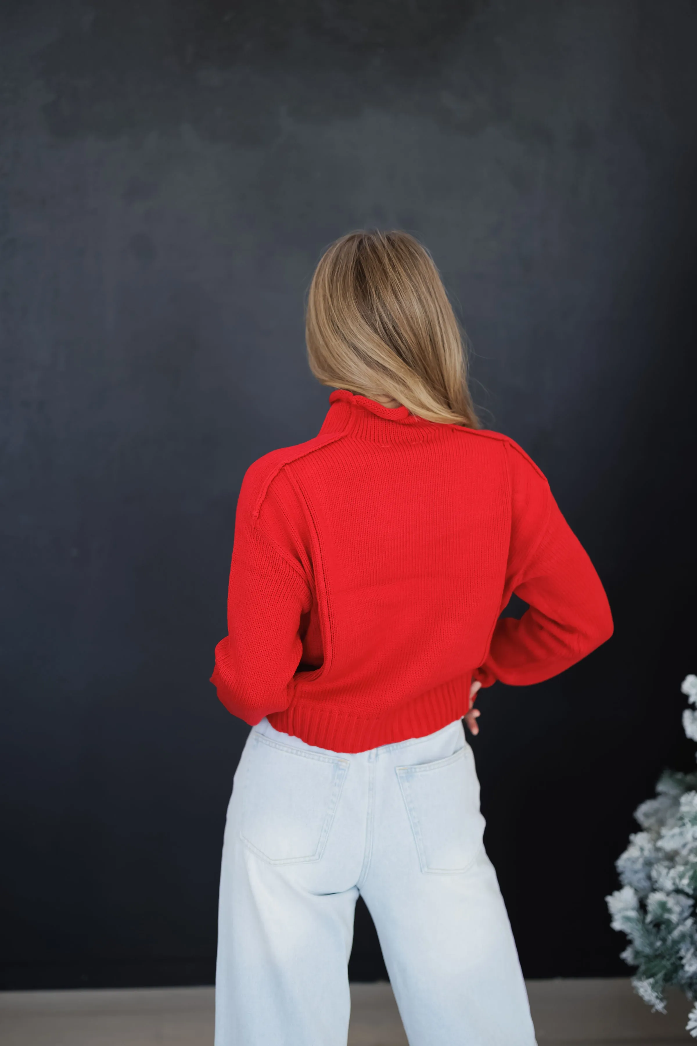 Sienna Sweater-Red