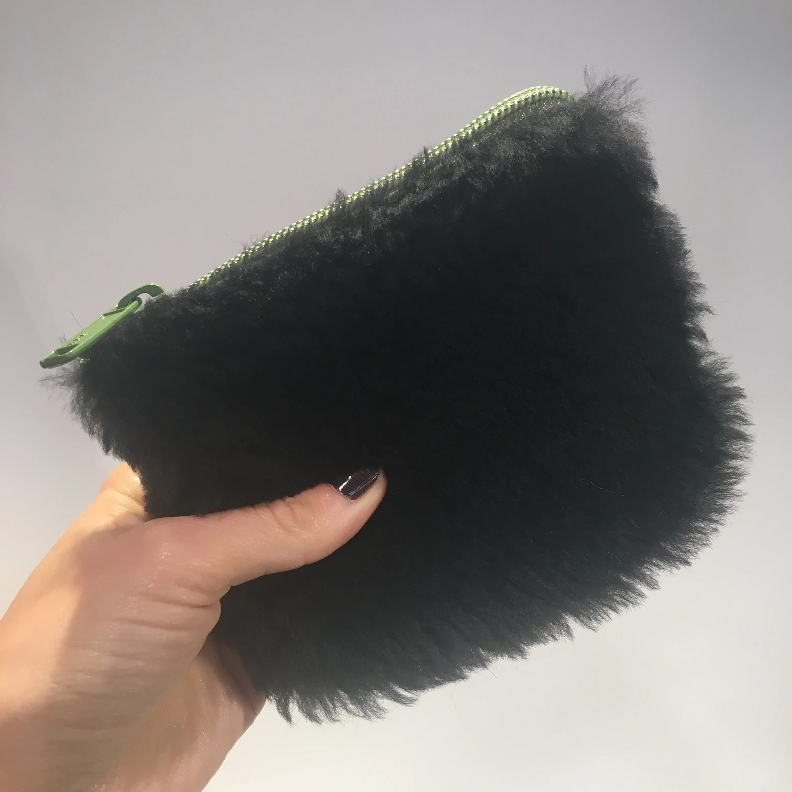 Small Recycled Shearling Pouch