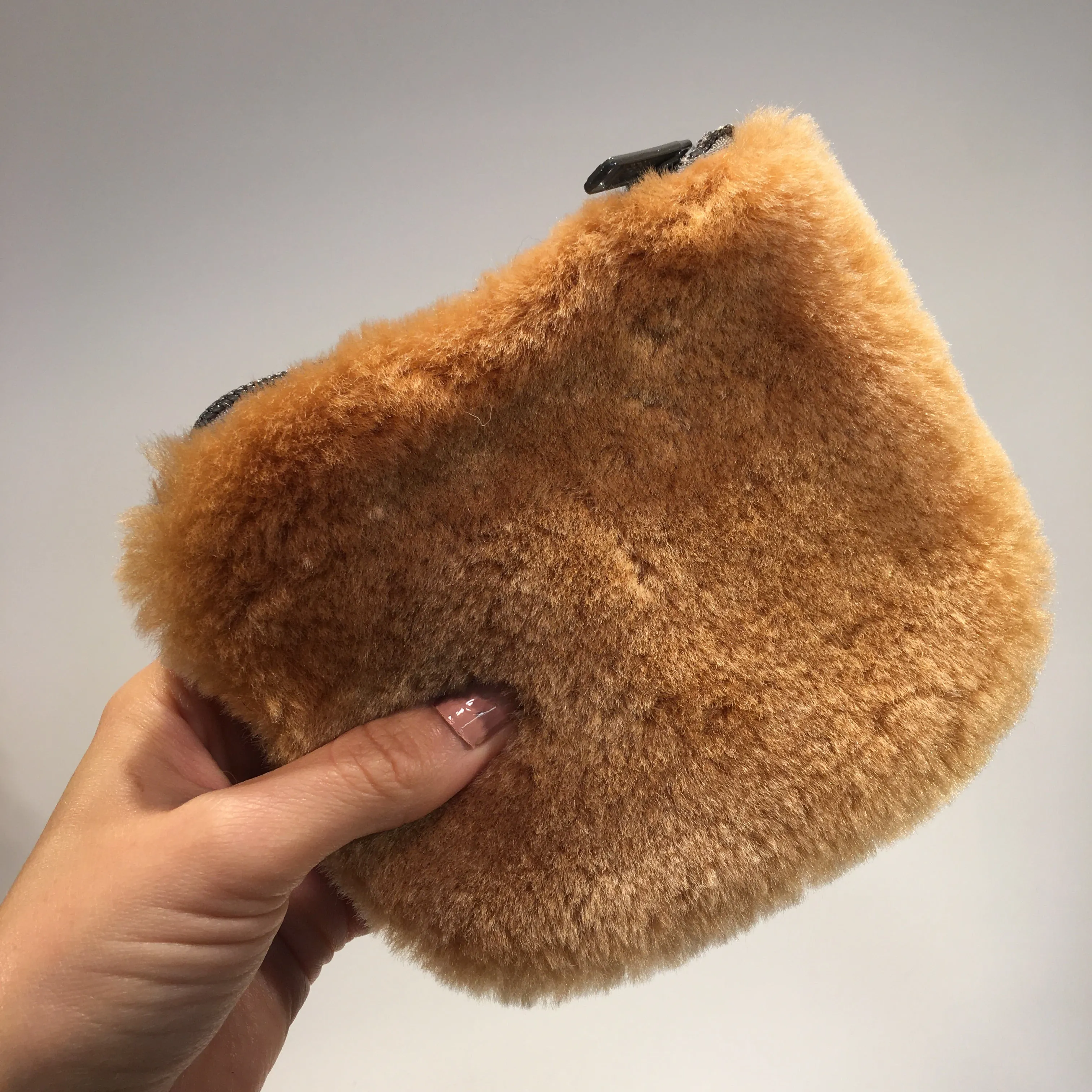 Small Recycled Shearling Pouch