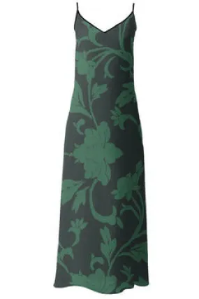 Storm Green Floral Slip Dress