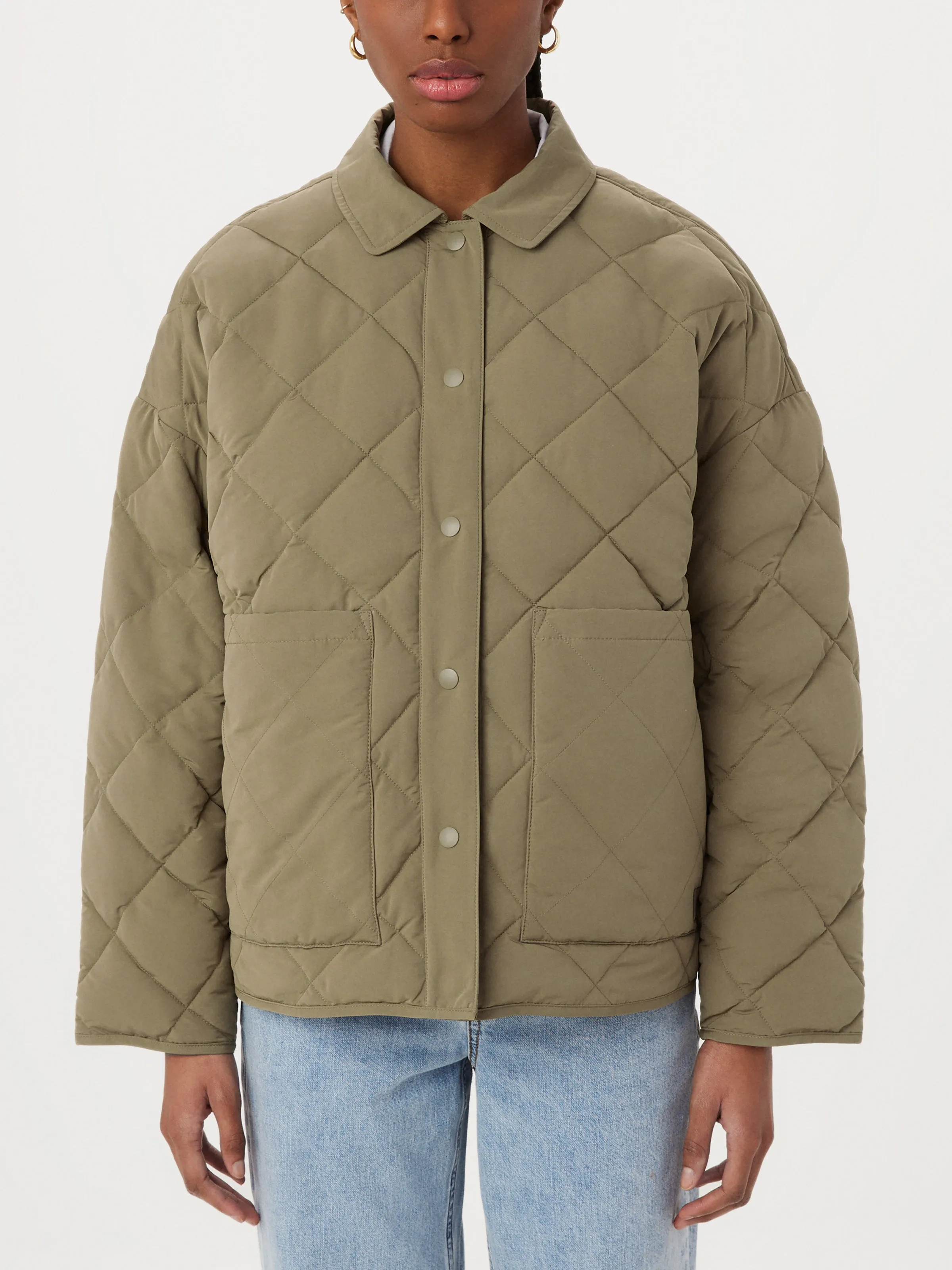 The Skyline Loose Overshirt in Khaki