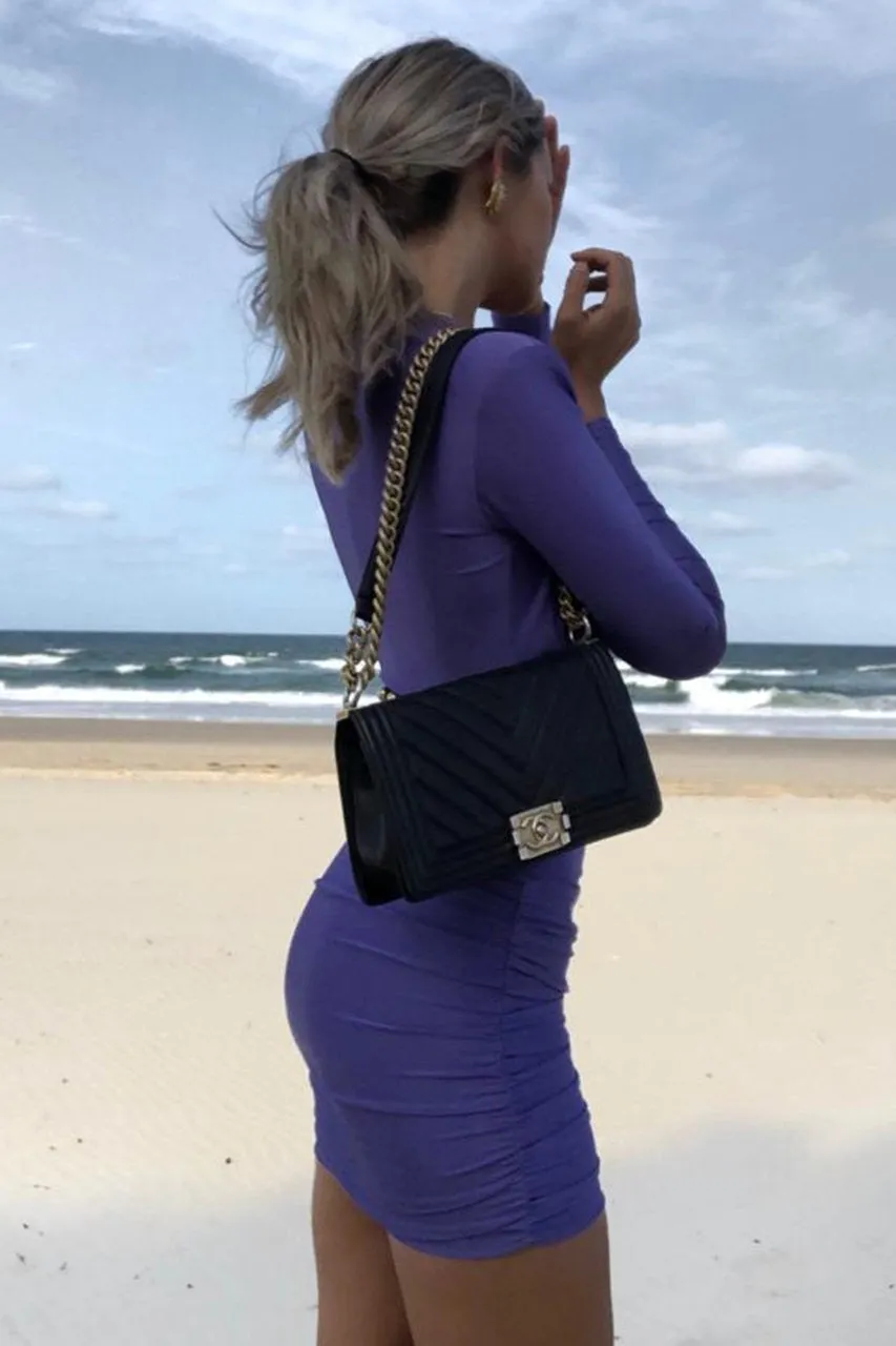 TIA PURPLE MINI DRESS