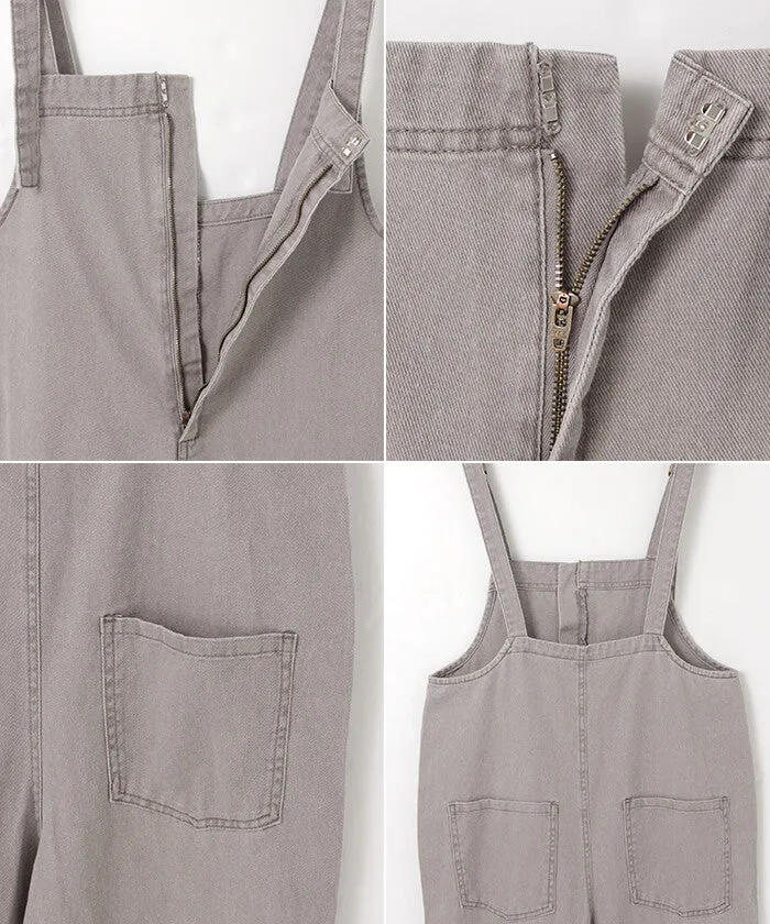 Tri Roots | Front Zipper Cotton Twill Overall