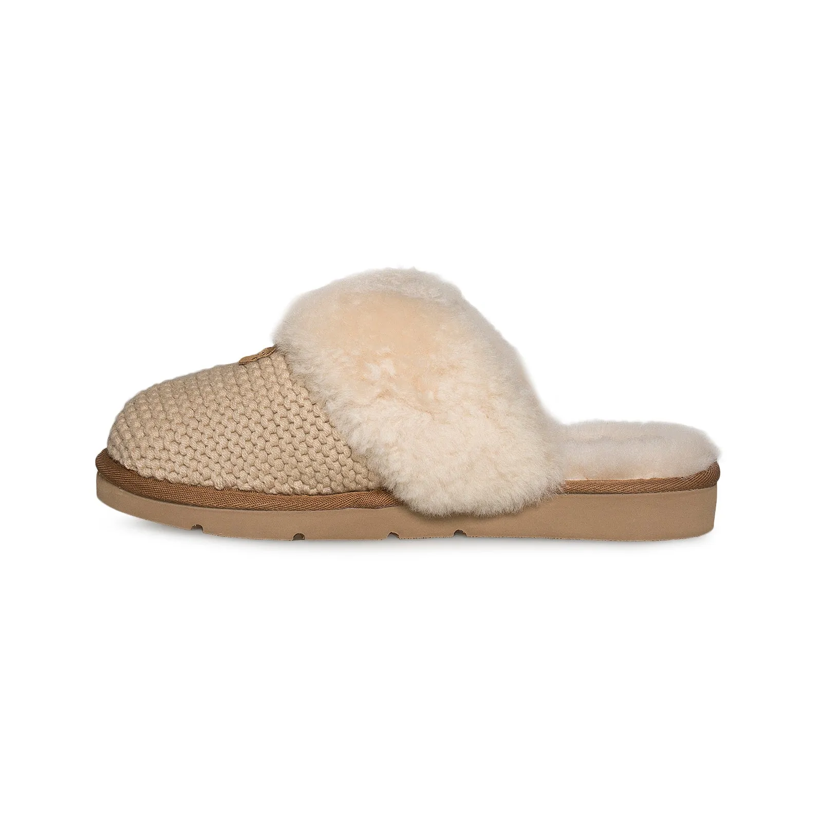 UGG Cozy Knit Cream Slippers - Women's